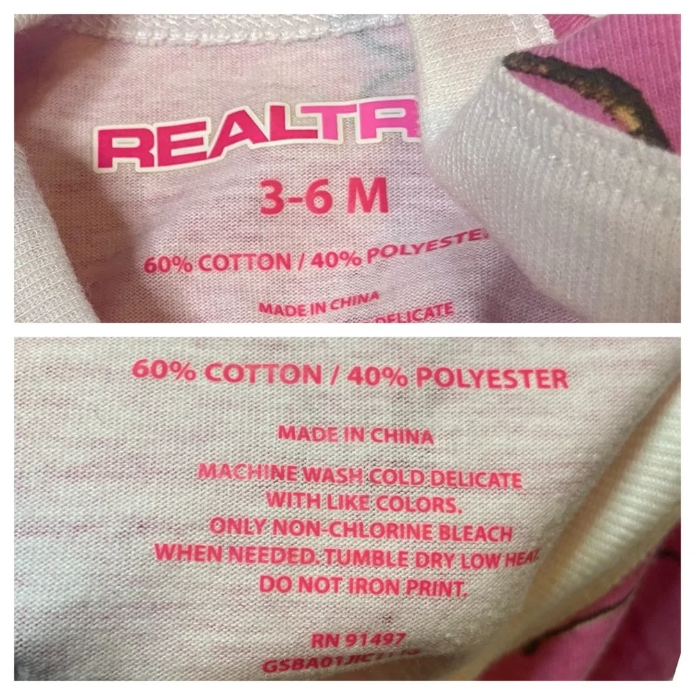 Pink Realtree Girls Onesie